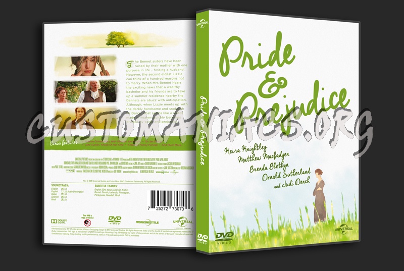 Pride & Prejudice dvd cover