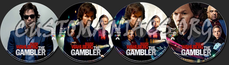 The Gambler (2014) blu-ray label