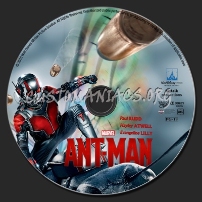 Ant-man dvd label