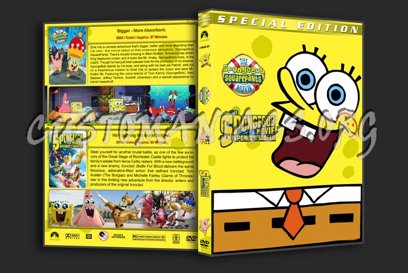 The SpongeBob Movie Double Feature dvd cover - DVD Covers & Labels by ...