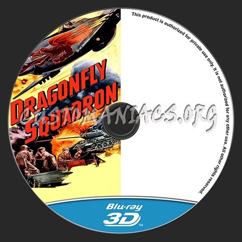 Dragonfly Squadron (1954) 3D blu-ray label