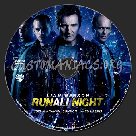 Run All Night (2015) dvd label