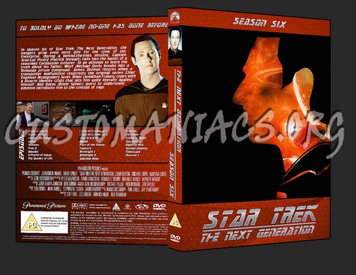 Star Trek The Next Generation: Season 6 dvd cover