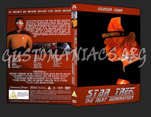 Star Trek The Next Generation: Season 4 dvd cover