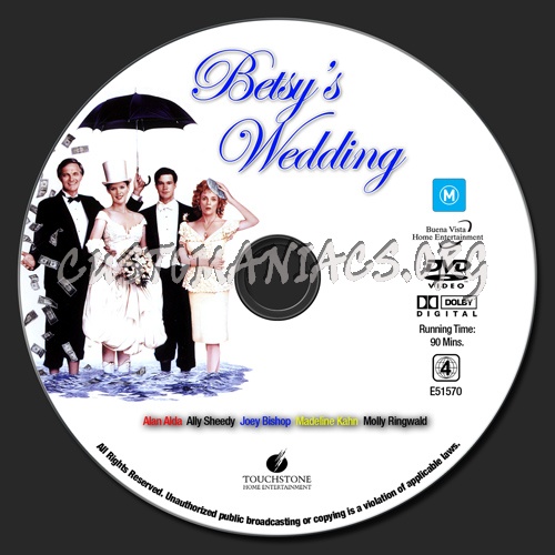 Betsy's Wedding dvd label