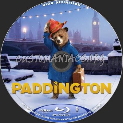 Paddington blu-ray label