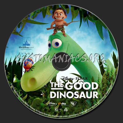 The Good Dinosaur blu-ray label