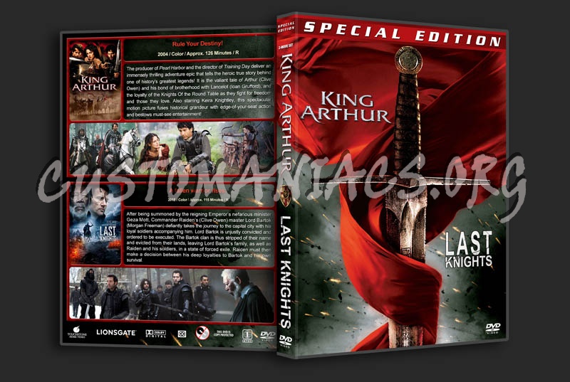 King Arthur / Last Knights Double Feature dvd cover