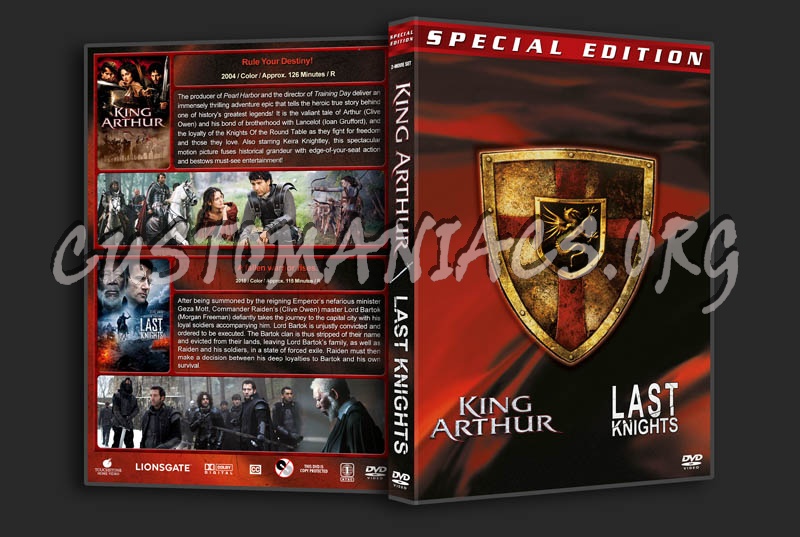 King Arthur / Last Knights Double Feature dvd cover