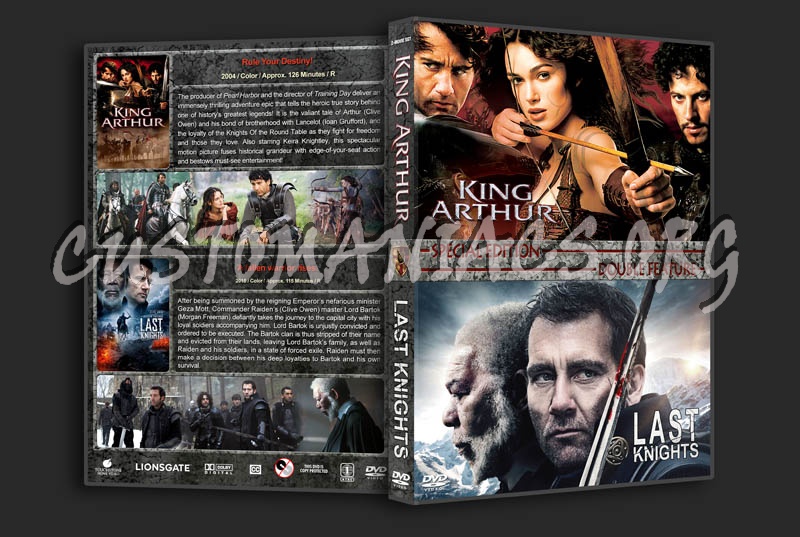 King Arthur / Last Knights Double Feature dvd cover