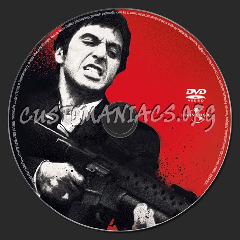 Scarface dvd label