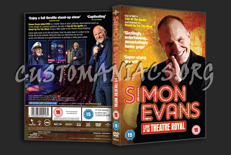 Simon Evans Live At the Theatre Royal dvd cover