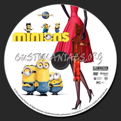 Minions dvd label