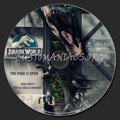 Jurassic World dvd label