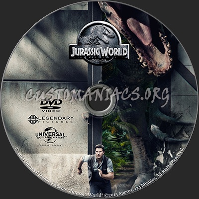 Jurassic World dvd label