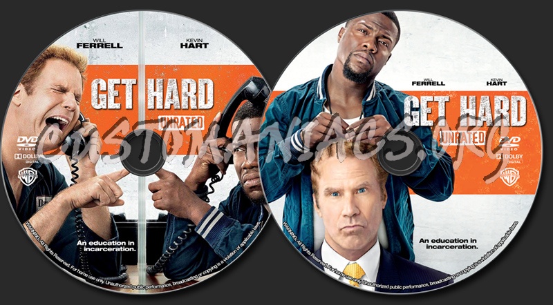 Get Hard dvd label