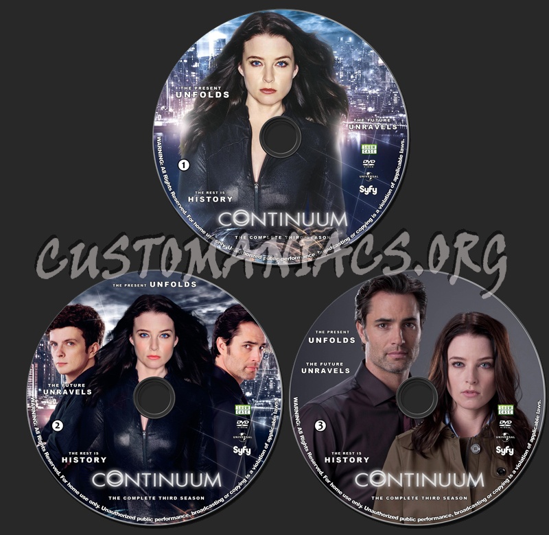 Continuum - Season 3 dvd label