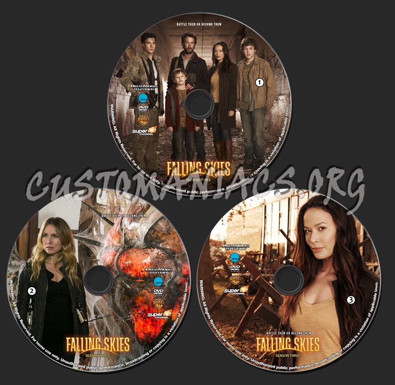 Falling Skies - Season 3 dvd label