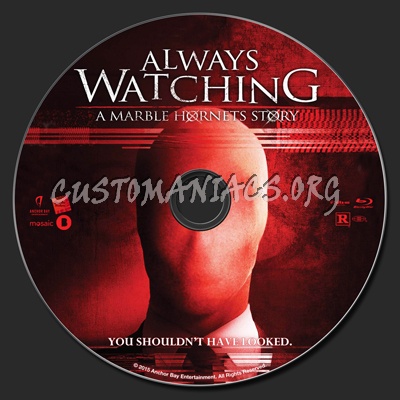 Always Watching: A Marble Hornets Story blu-ray label