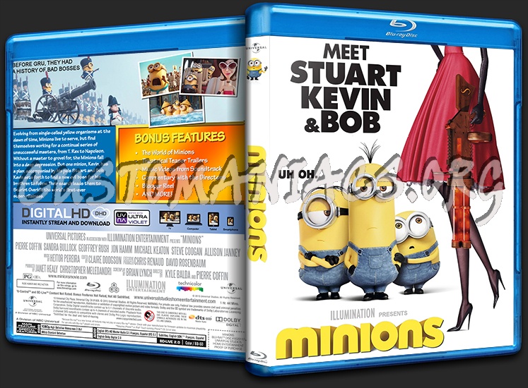 Minions blu-ray cover