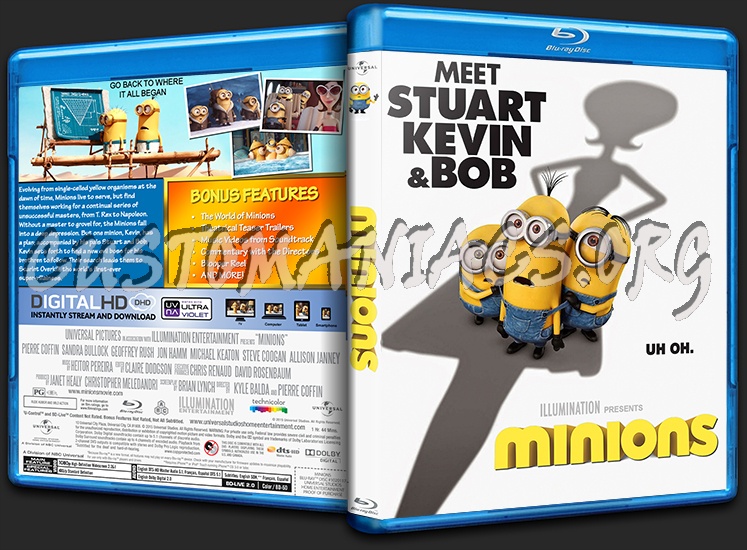 Minions blu-ray cover