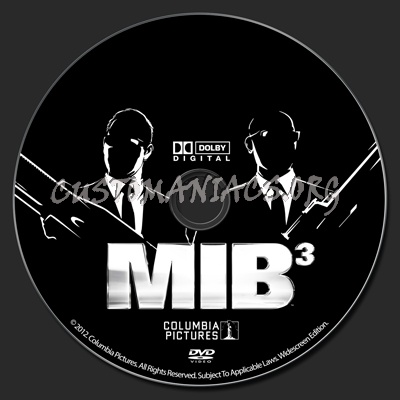 Men In Black 3 dvd label