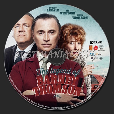 The Legend of Barney Thomson blu-ray label