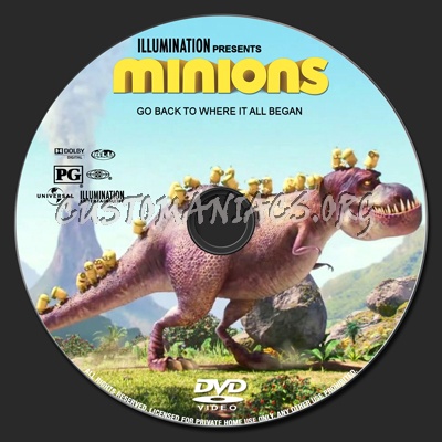 Minions dvd label