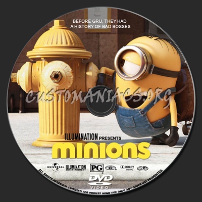 Minions dvd label