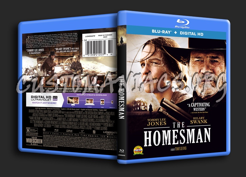 The Homesman blu-ray cover