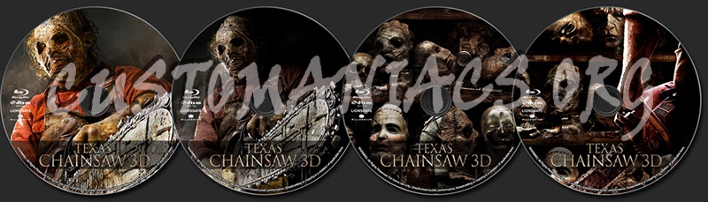 Texas Chainsaw (3D) blu-ray label