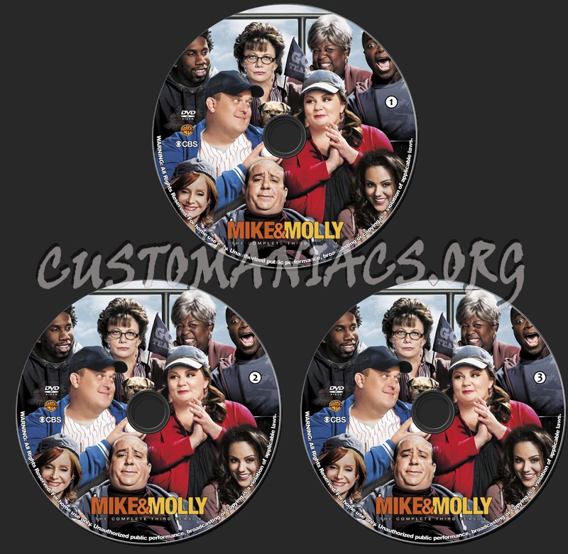 Mike & Molly - Season 3 dvd label