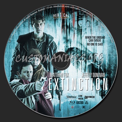 Extinction (2015) blu-ray label