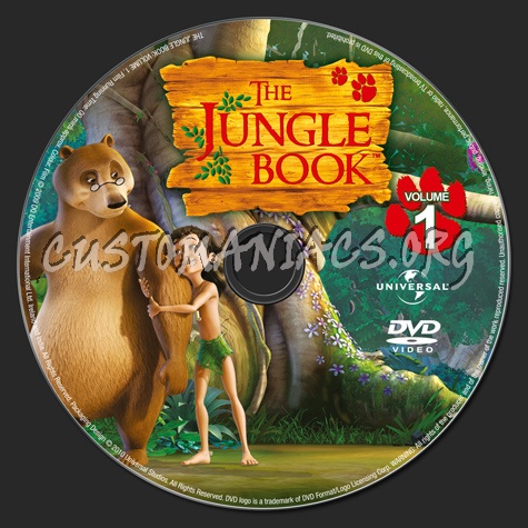 The Jungle Book Volume 1 dvd label