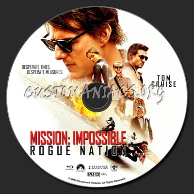 Mission: Impossible - Rogue Nation blu-ray label