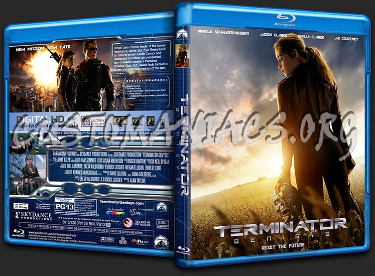 Terminator Genisys blu-ray cover