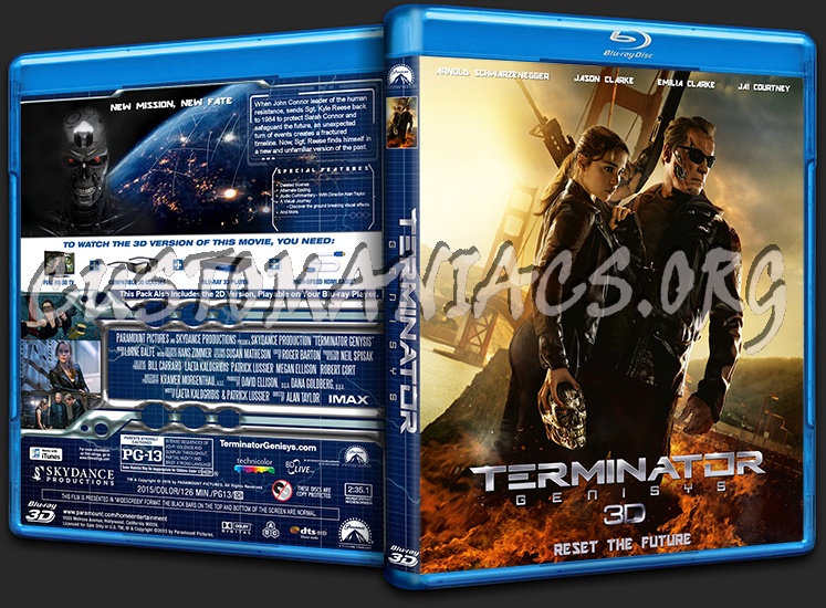 Terminator Genisys 3D blu-ray cover