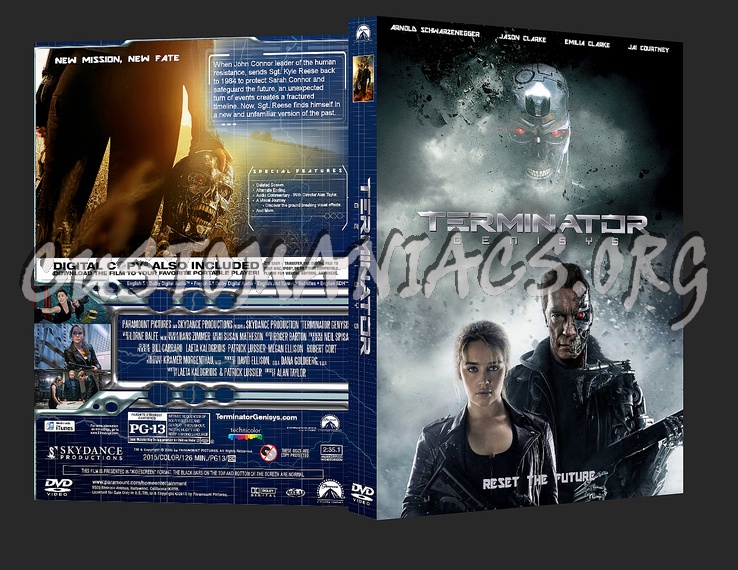 Terminator Genisys dvd cover