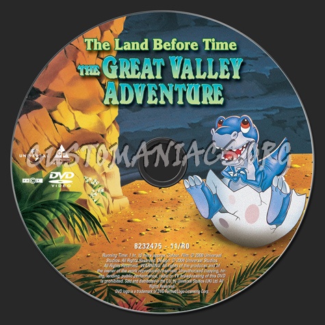 The Land Before Time 02 The Great Valley Adventure dvd label