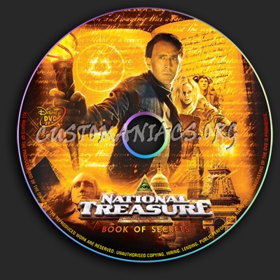 National Treasure - Book Of Secrets dvd label