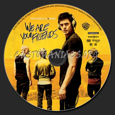 We Are Your Friends dvd label