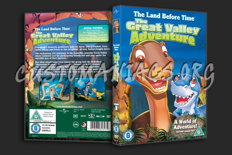 The Land Before Time 02 The Great Valley Adventure dvd cover