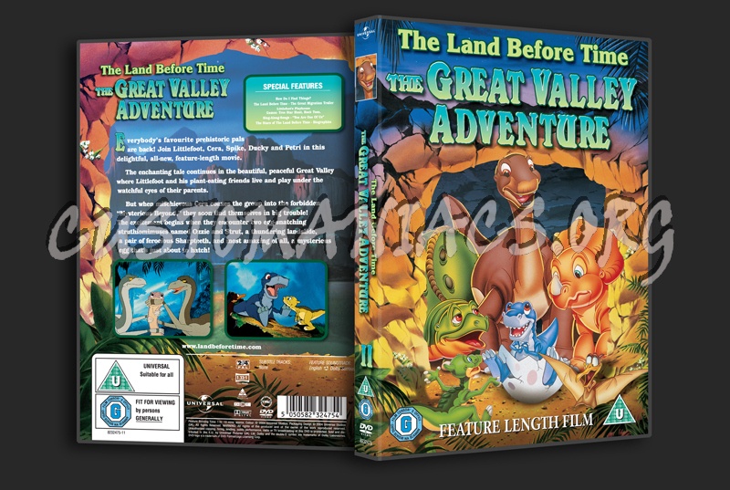 The Land Before Time 02 The Great Valley Adventure dvd cover