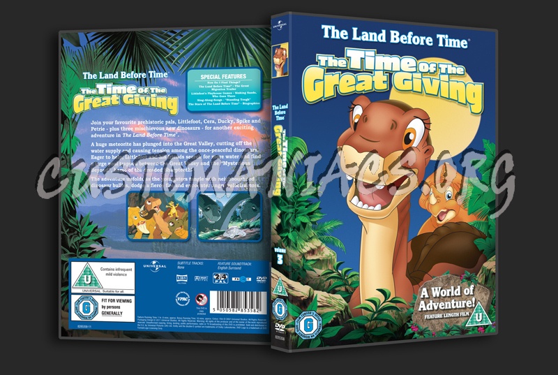 The Land Before Time  03 The Time of the Great Giving dvd cover