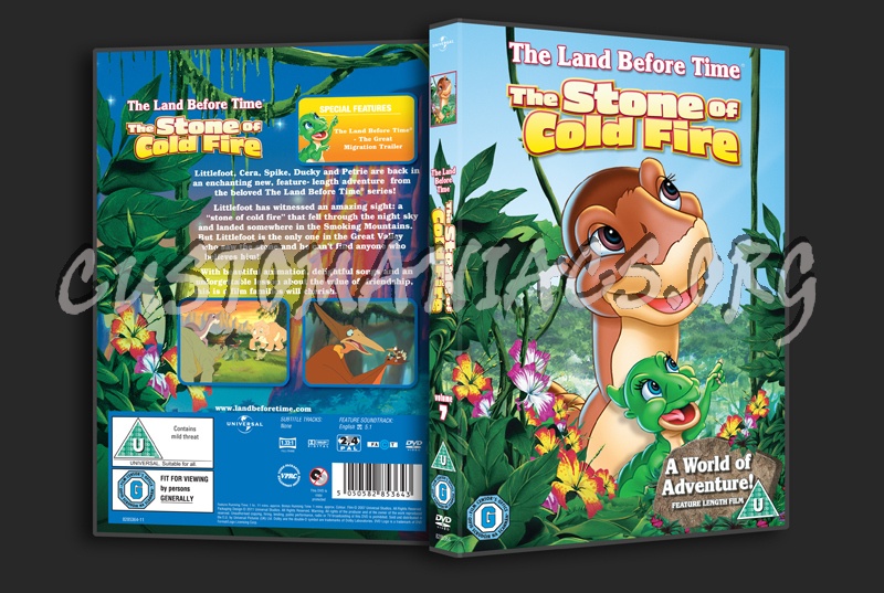 The Land Before Time 07 The Stone of Cold Fire dvd cover