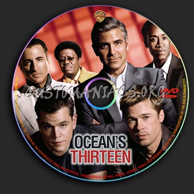 Ocean's Thirteen dvd label