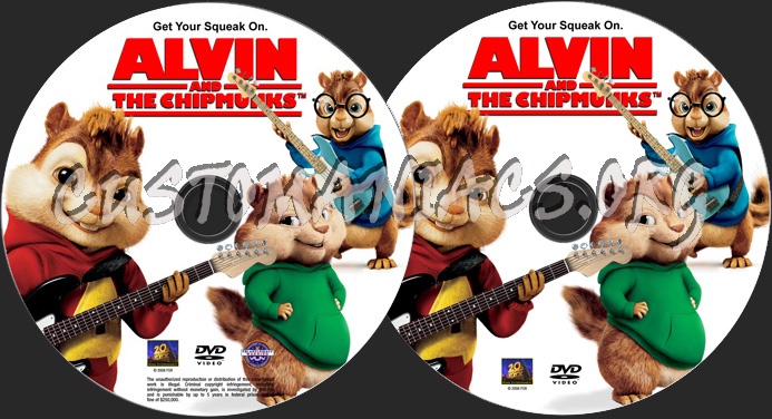 Alvin and the Chipmunks dvd label