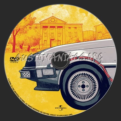 Back To The Future dvd label