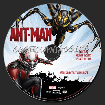 Ant-Man dvd label