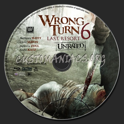Wrong Turn 6: Last Resort blu-ray label